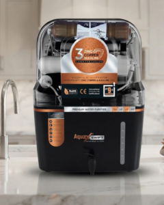 Aquaroyalguard Swift Black RO Water Purifier | RO + UV + UF + TDS Controller + Copper Technology