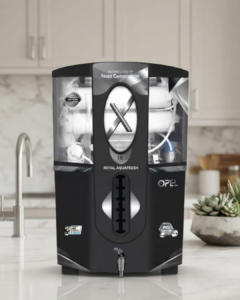 Aquaroyalguard Opel Black 18 Litre RO Water Purifier | RO + UV + UF + TDS Controller + Copper Technology